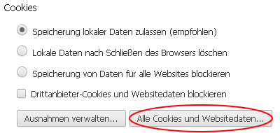 Cookies löschen Chrome 3